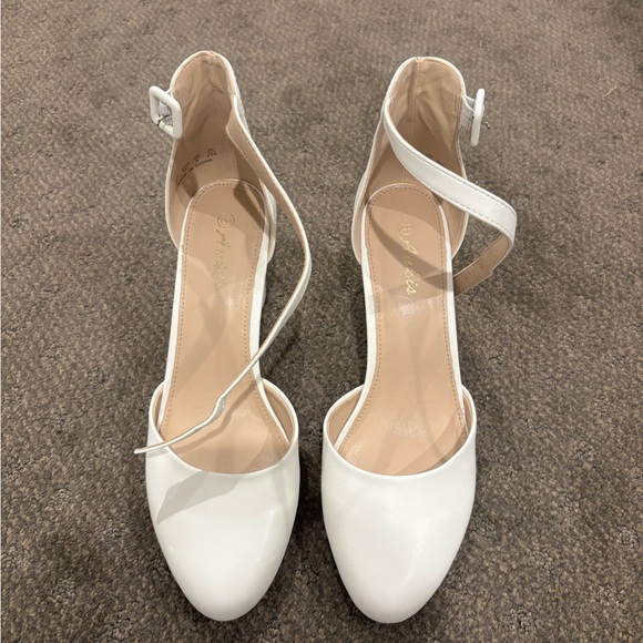 Shoes - White heels